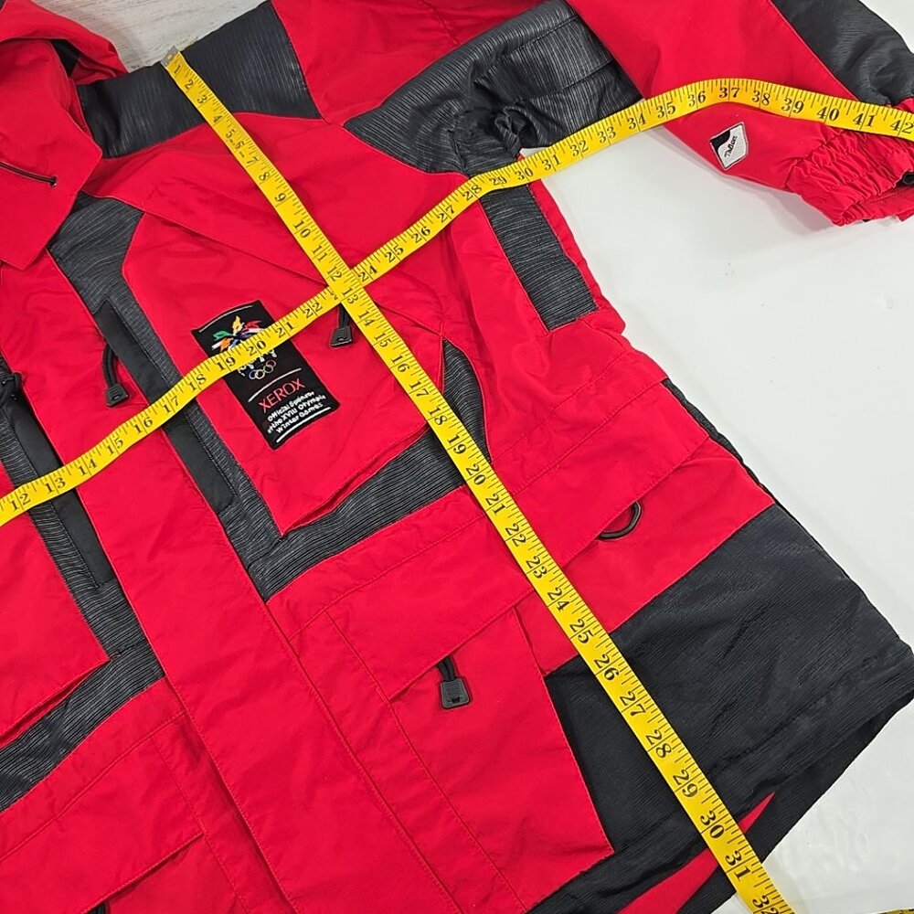 VINTAGE 90'S SERAC RED JACKET MEN'S SZ XL NAGANO OLIMPYC WINTER GAMES 1998 FLAWS - Picture 16 of 16
